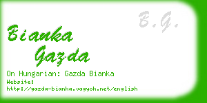 bianka gazda business card